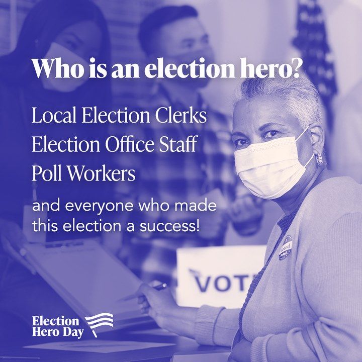 EqVotesMSU's tweet photo. To election clerks and staff, poll workers, and everyone who was involved in making this year's election happen: thank you, for preserving the accessibility of our democracy, and ensuring that everyone has the opportunity to participate. #ThankYouElectionHeroes @electionheroday https://t.co/3emVzC6byp