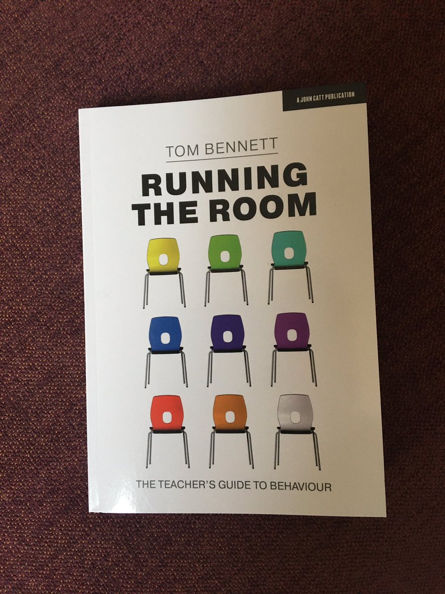 lisamillered's tweet photo. Yes !!! I highly recommend Tom Bennett’s ‘Running The Room’. Sound advice backed up with practical evidence based expertise. #RunningTheRoom #BehaviourManagement #ClassroomTechniques #TeacherTraining #TomBennett
@EHUEducationSoc @EHUPrimarySAMS
@NEUCheshireEast
@NEUNorthWest https://t.co/f6DFHsNQFR