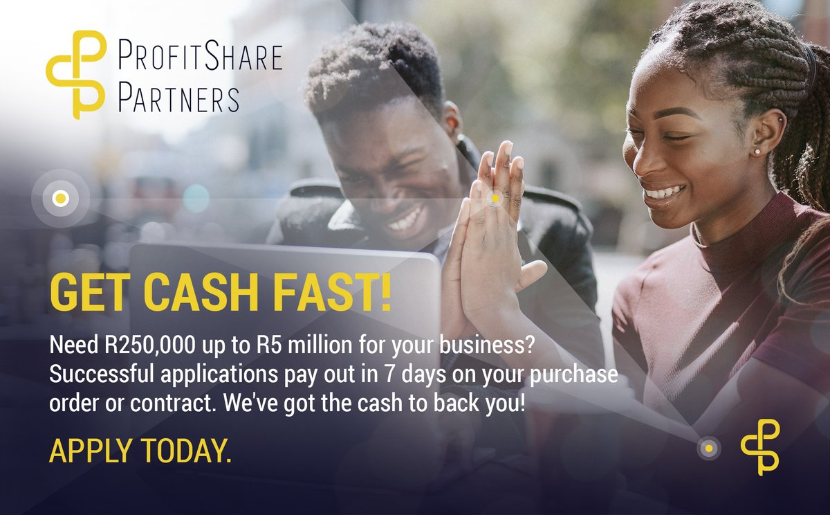 Got the contract but don't have the cash to back up your deal? Speak to us and let's make it a reality. Apply now at profitsharepartners.com