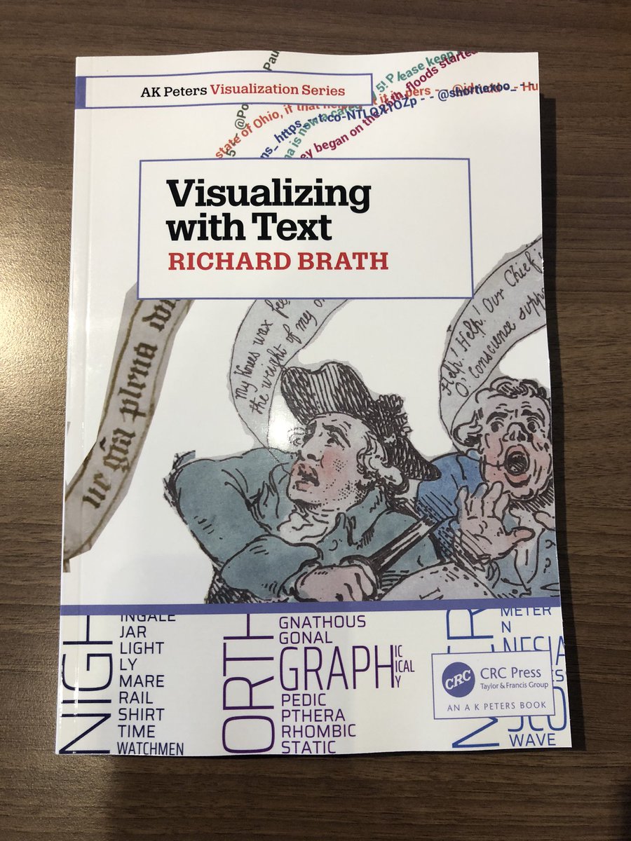 Happy that my pre-ordered copy of <a href="/rkbrath/">Richard Brath</a>’s Visualizing with Text has already arrived