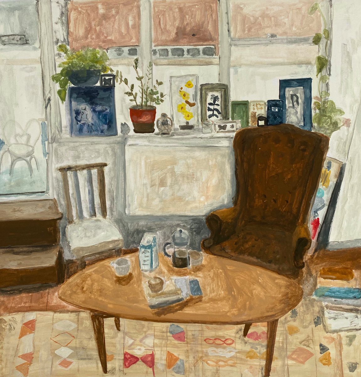 Bertille creates beautiful interior images full of detail. The intricacy of her details is heart warming. She lives in Westmeath & creates jewellery, prints & paintings in mixed media. Check out her Etsy shop to see her Hiberno-French inspired work:  https://etsy.com/ie/shop/DarlingToutim