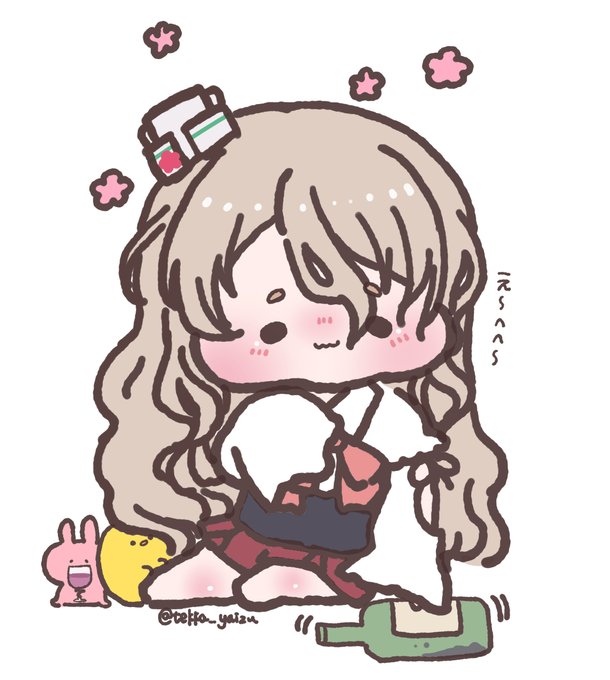 #艦これ版深夜の真剣お絵描き60分一本勝負
#艦これ版真剣お絵描き60分一本勝負_20201102
#ポーラ
いい気持ちで酔いどれポーラちゃん🍷 