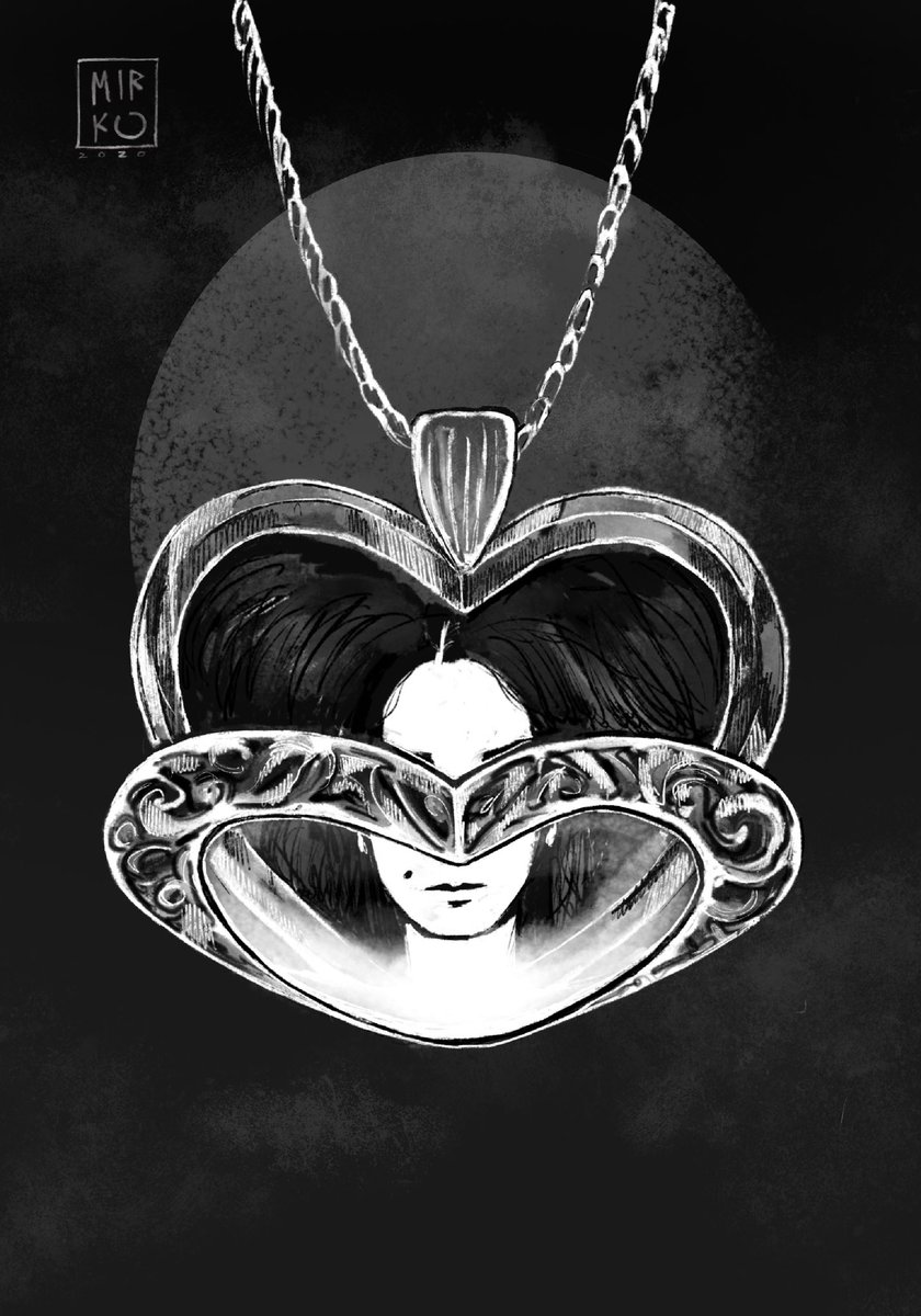 lesnoy_art's tweet photo. Day 30: portrait of a loved one in a locket 🖤 #hunterprops #smirnovschool #LGart #Inktober #inktober2020 #ink #digitalink #digitalinktober #graphic #graphics #graphicart #concept #conceptart #conceptartist #locket #love #lover #lovestory https://t.co/eDyOQLe9Hp