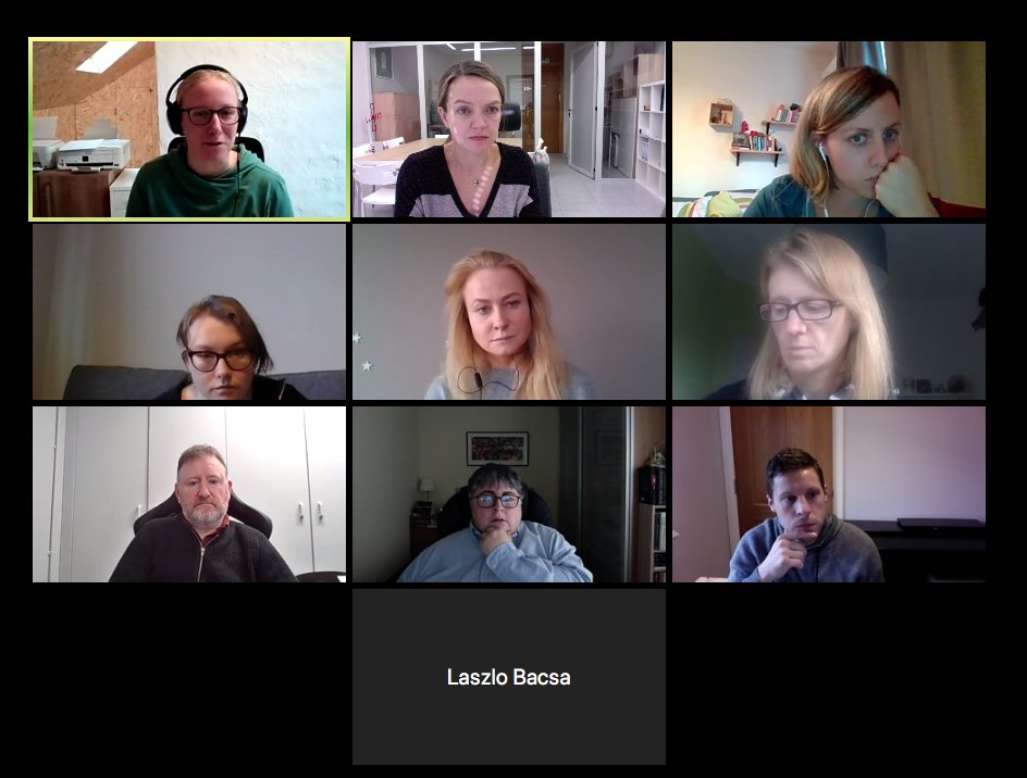 dramblys_org's tweet photo. Thats how our project meetings looks like now... Today #SocialFinanceLab project kick off meeting gathered partners from 🇮🇪🇬🇧🇭🇺🇱🇹🇪🇸 to discuss on the steps to follow, that will lead to collaborative learning platform on social and alternative financing #socialfunding #socinn https://t.co/6MhfwodzoF