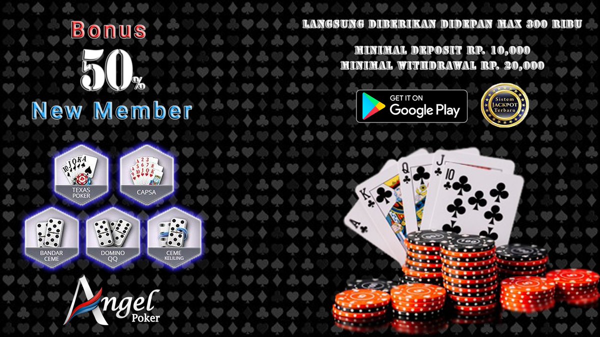 ANGELPKR2020's tweet photo. anya di situs ini anda bisa mendapatkan keuntungan terbaik!

Bonus:
New Member Deposit 50%!!!
Cashback Mingguan 0,5%!!!
Referral 15%!!!

Diberikan langsung di depan!!

#pokeronline #pokeronlineindonesia #IndonesiaDalamBahaya #ceme #cemekeliling #dominoqq #Dominos #games #keren https://t.co/HFvgcbEACn