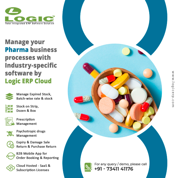 Logicerp's tweet photo. Industry-Specific Logic ERP Cloud Based Pharma Software to Manage Business Processes. To Know More. Call Now @ 7341141176.
#pharmasoftware #cloudpharmasoftware #pharmaretailsoftware #pharmapossoftware #pharmabillingsoftware https://t.co/H0xvCwDCNb