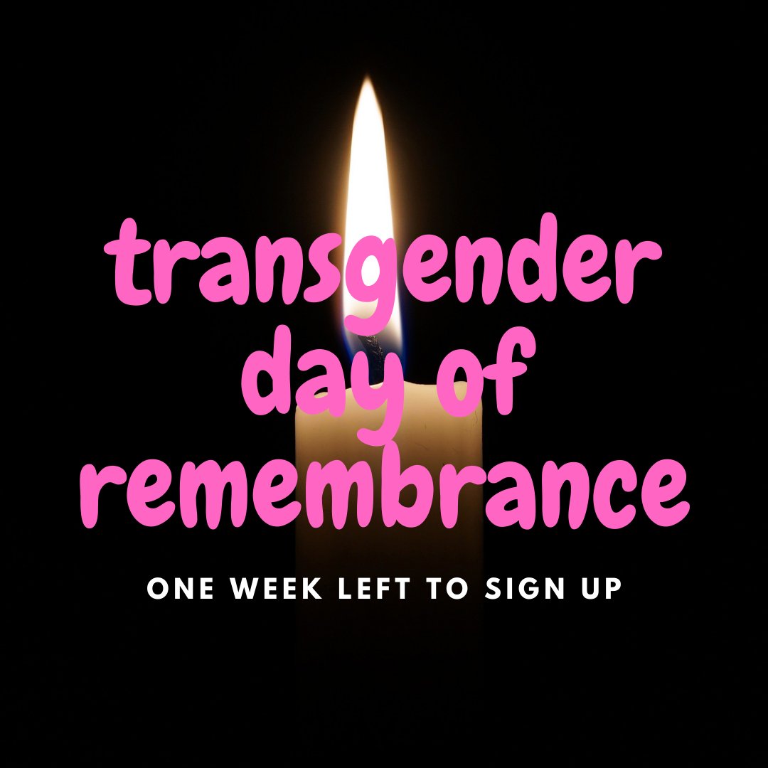 GuildTrans's tweet image. One week left to sign up to perform at our TDoR vigil!
facebook.com/trans.officer/…