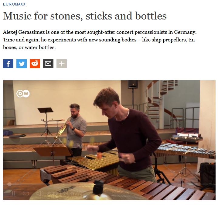 KD Goette (@kdgoette) on Twitter photo p.dw.com/p/3kece?maca=e… Music for stones, sticks and bottles
<a href="/DeutscheWelle/">DW Deutsche Welle</a> interviewed Alexej Gerassimez about his new project #starrynight p.dw.com/p/3kece?maca=e… Music for stones, sticks and bottles
<a href="/DeutscheWelle/">DW Deutsche Welle</a> interviewed Alexej Gerassimez about his new project #starrynight
