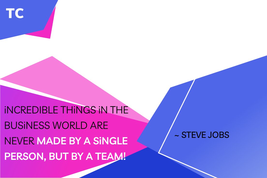 _teamchallenge's tweet image. Incredible things in the business world are never made by a single person, but by a TEAM!

❤ this post
Follow @_teamchallenge 
Leave a comment 👇🏽

#gregorelli #GreatReset #business #innovationsummit #MondayMotivation #teamwork