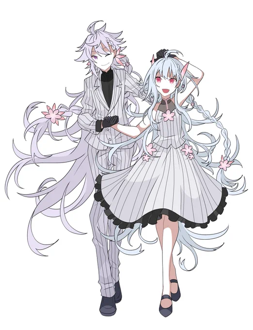 おそろいなマーリン&amp;プロトマーリン
(ローソンコラボの衣装で2枚目は背景なし差分)

#FGO 
