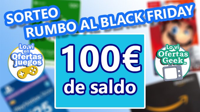 ¡SORTEAMOS 100€ EN SALDO!

✅Para participar:
🔹RT
🔹Síguenos en el Telegram asociado al premio que deseas

🔷Si quieres los 100€ para:
🟠Amazon:
t.me/OfertasGeekEs
🔴eShop:
t.me/OfertasJuegosN…
🔵PS Store:
t.me/OfertasJuegosP…
🟢MS Store:
t.me/OfertasJuegosX…