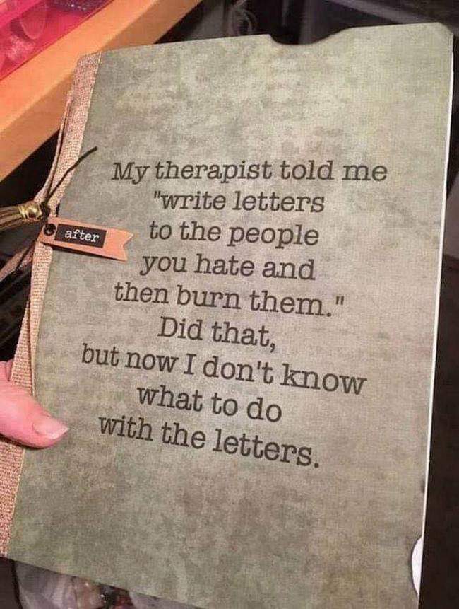 diojana7's tweet photo. burned! 😂
then keep the letters as a reminder of lesson learned https://t.co/n2wiQs7Va5