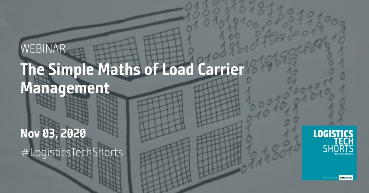 thomasbergmans's tweet photo. One webinar, zero costs. Learn how algorithms can solve the simple maths of load carrier management. Free registration: https://t.co/WCSU5YMcZz #LogisticsTechShorts #pooling #LoadCarrier https://t.co/6RjxyvDkFV