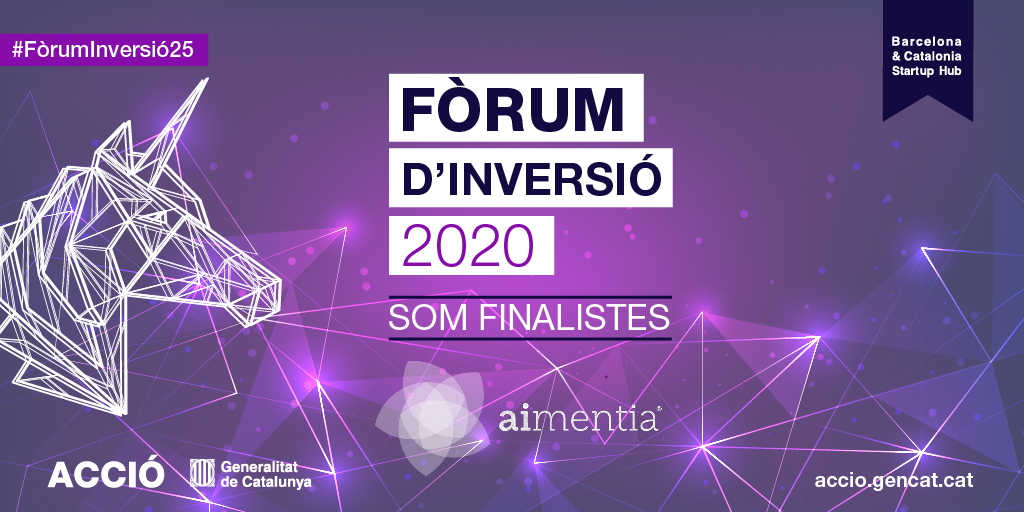 aimentia's tweet photo. We are one of the finalist companies for the 𝘓𝘪𝘧𝘦 𝘢𝘯𝘥 𝘩𝘦𝘢𝘭𝘵𝘩 𝘴𝘤𝘪𝘦𝘯𝘤𝘦𝘴 category in the #FòrumInversió25 where the most promising Catalan startups are announced.
Thanks @accio_cat for organizing this event and helping us make our project known to more people. https://t.co/4mUBh50iK4