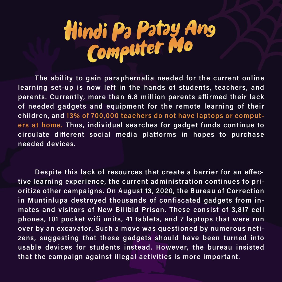 tbEskwelap's tweet photo. FULL POST: https://t.co/pJmrxmgUy9

HINDI PA PATAY ANG COMPUTER MO!

Donate your old computers to The Brigada E-skwela Project and together, let us help the less fortunate children transition to the new modes of learning.

#tbEskwelap https://t.co/EzoI79YAqd