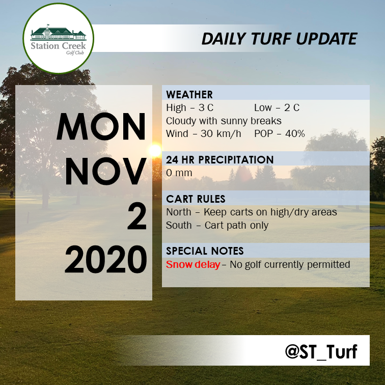 Station Creek Golf Club - Turf Department tweet media