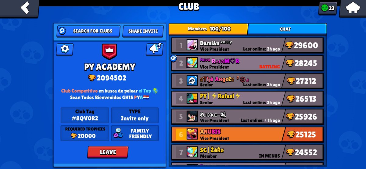 🎉Muchas Felicidades a los que forman parte de Py Academy 🎉 otra temporada superando los 2M y casi llegamos a 2,1M 🎉🎉
Sigamos así 💪💪
             🇵🇾¡¡Felicidades!!🇵🇾