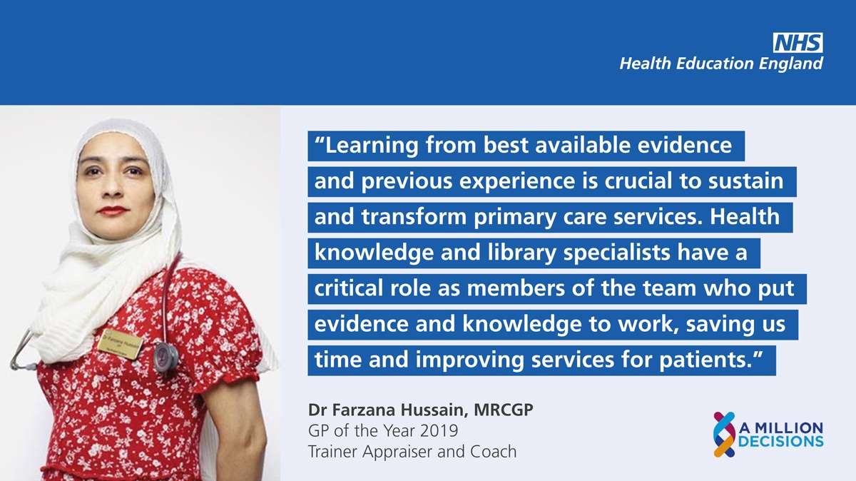 NHSE_WTE's tweet photo. NHS Librarians and Knowledge Services free up the time of healthcare professionals so they can spend more time treating and caring for patients, https://t.co/9c5CSirylL https://t.co/Ys3PlAqJEn