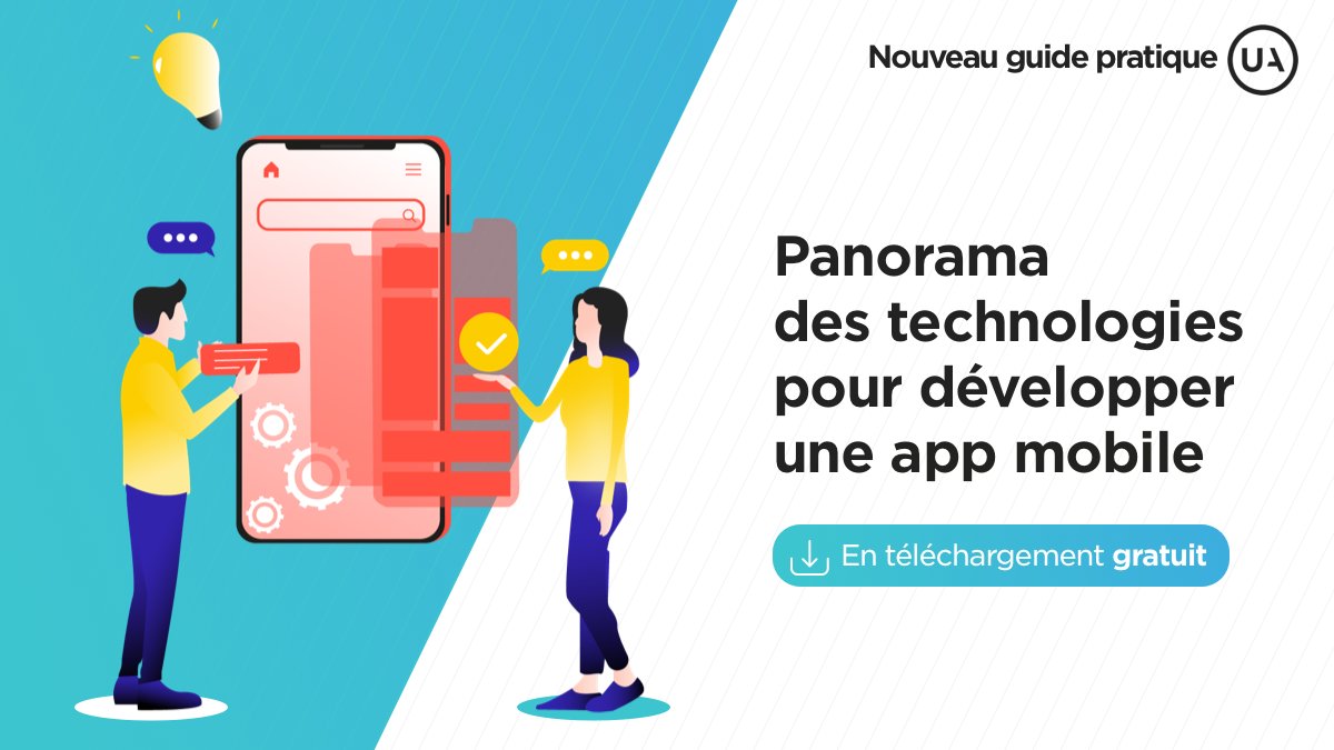 useradgents's tweet photo. [ NOUVEAU GUIDE PRATIQUE ]
Solutions #natives ou #crossplateformes, frameworks mobile, #webviews… Le choix de la technologie est structurant dans le développement de votre #app ! On vous présente les solutions du marché actuel dans ce guide gratuit 📱

👉 https://t.co/cTuZp6KK2L https://t.co/8rfkyxGGMw