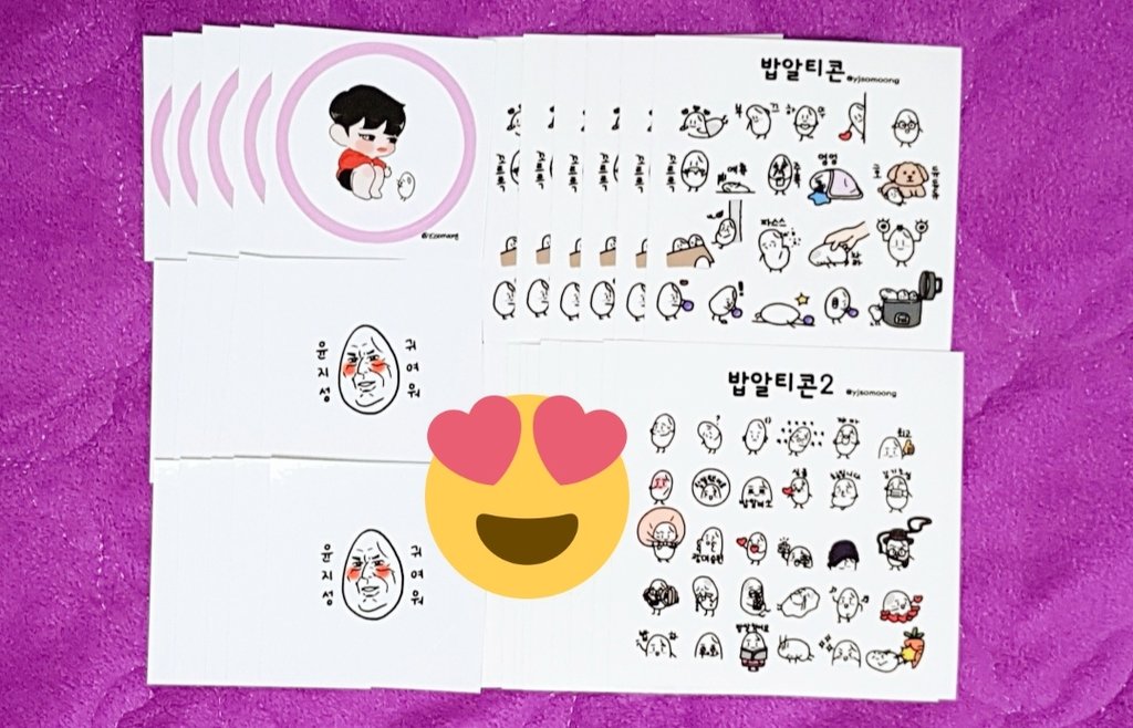 say_J_da's tweet photo. @yjs_somo_ong 소뭉님❤ 뚀뭉님!! 뭉깅님!!! 보내주신 이벤트 당첨 물품 오늘 받았어요ヽ(・Θ・)ノ
아뉘이 밥알티콘 세트로 이렇게 가득 보내주시면 대단히 감사합니다👍🏻👍🏻
열심히 잘라서 여기저기 잘 쓸게요😆😆
(+밥알하뚜짤 첨부: 마음의 눈으로 보면 보임) https://t.co/c3A2ODecQB