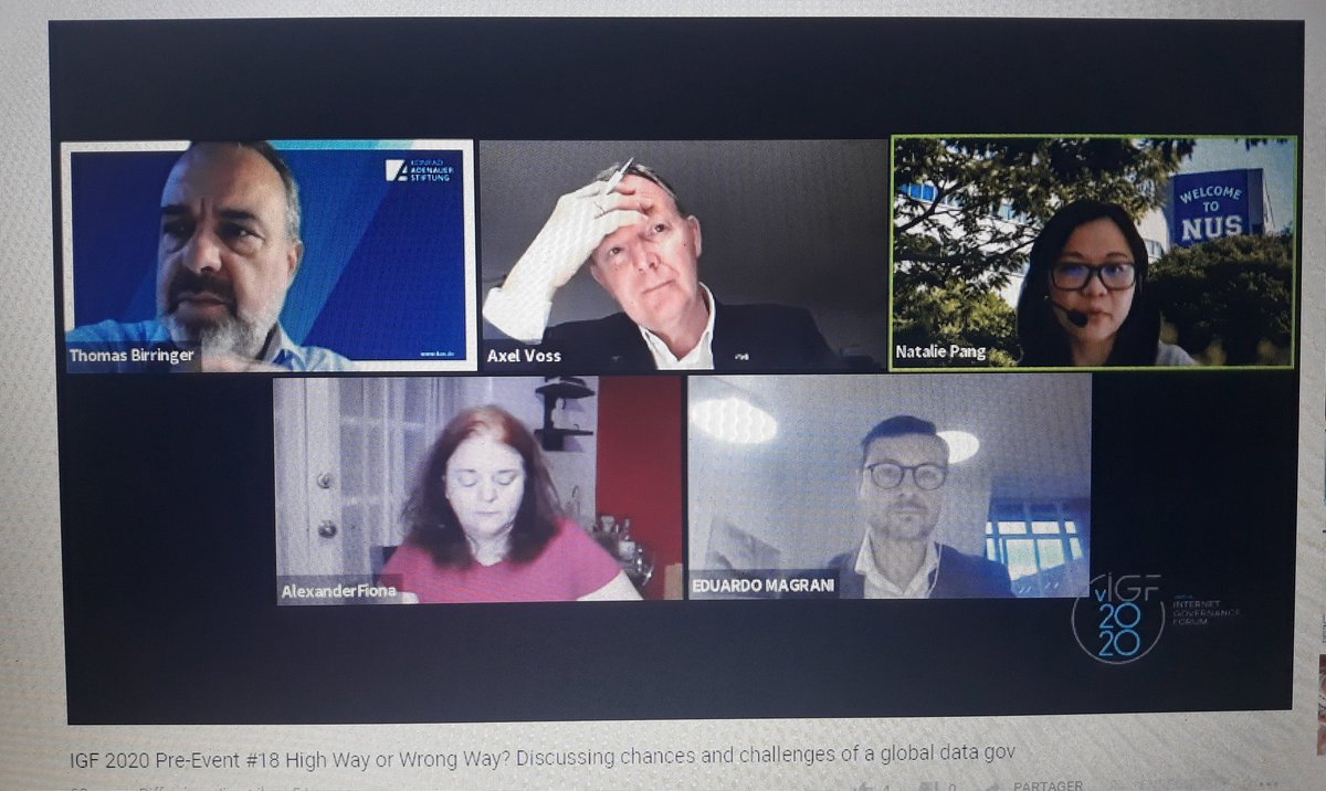 cite04's tweet photo. Les premières sessions de l'#IGF2020 sur les chances et défis d'une gestion mondiale des données avec Thomas Birringer, Axel Voss, Natalie Pang, Alexander Fiona et EDUARDO Magrani.
#vIGF2020 #HUBHaïti2020
@ISOC_NextGen @MPubliques @AnjaGengo @UN @internetsociety https://t.co/PHMovM0CRA