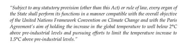 23/ Legal Accountability clearly needs to be built in throughout the Bill.All public bodies should be required to carry out their duties in a manner consistent w/the Paris Agt – e.g. this adaptation of s.3(1) of the European Convention on Human Rights Act 2003 could be included