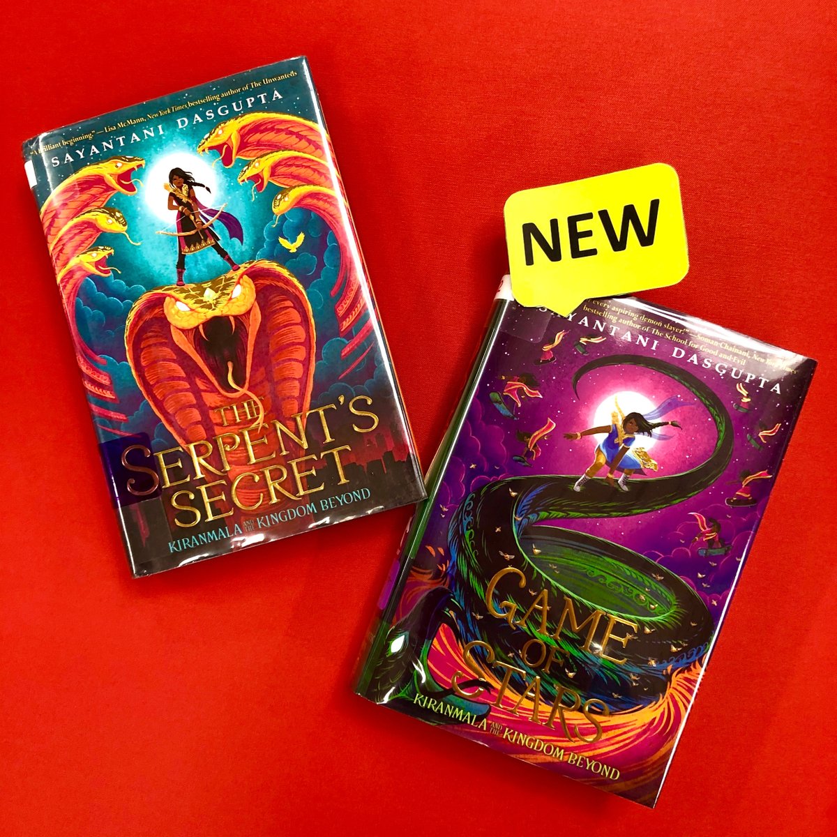 FJHLibrary's tweet photo. Time to dive into a new series! If you loved Rick Riordan's Percy Jackson series, you'll love the Kiranmala and the Kingdom Beyond series.

#fjhlibrary #fantasy #yafantasy #fantasyseries #theserpentssecret #gameofstars #sayantanidasgupta https://t.co/FL97cNS7DX