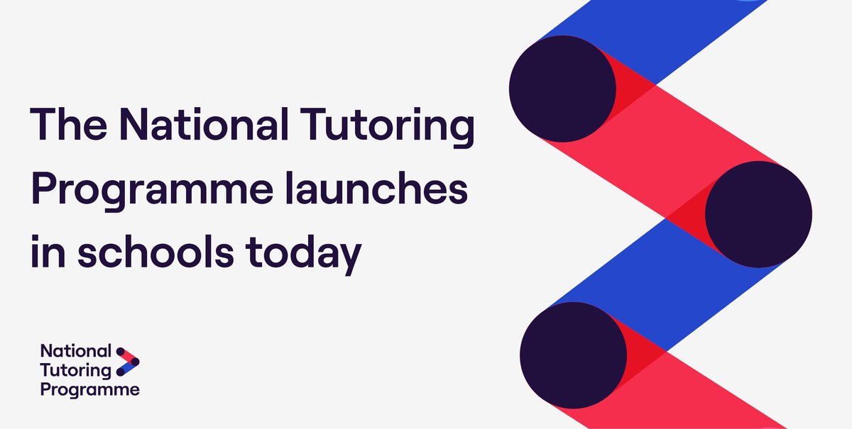 ANNOUNCEMENT: Today the National Tutoring Programme launches in schools across England, to provide high-quality tutoring to disadvantaged pupils.

32 Tuition Partners and 188 Academic Mentors will give additional support to schools to address the impact of school closures.