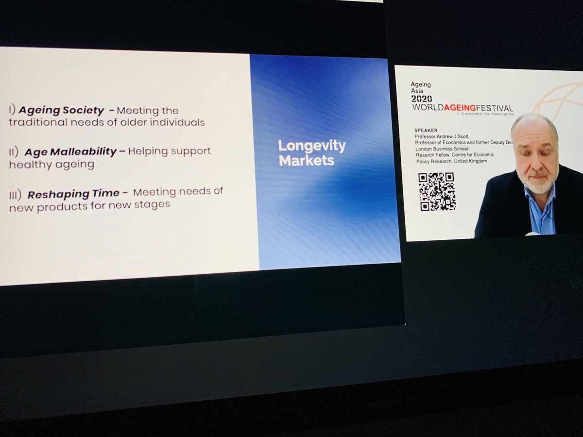 ageingasia's tweet photo. What are the three big markets to support longevity? Hear insights from @ProfAndrewScott the Co-founder of @Longevity_Forum #waf2020 #worldageingfestival #Ageofcollaboration https://t.co/6ZQxs6pHl0