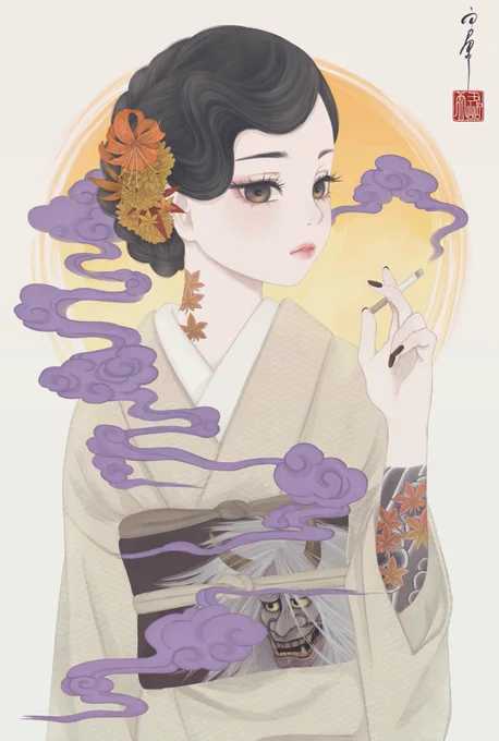 #いい鬼の日

「鬼女紅葉」
「鬼の目にも泪」 