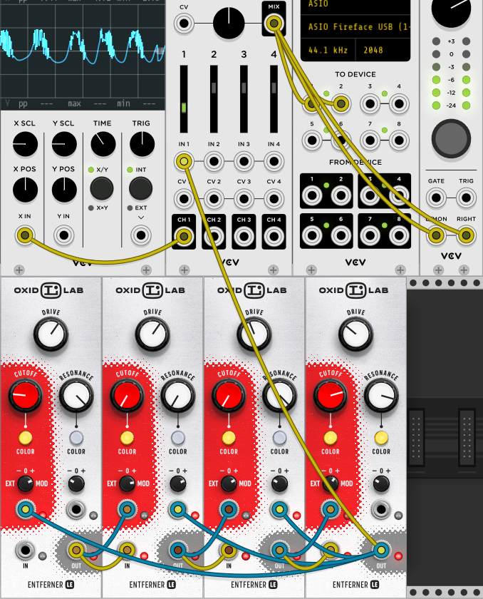 oxidlab's tweet photo. Self-oscillation, somewhat random and sounds like birds.
⁠
Check out the sound here: https://t.co/26B8Pa73lY⁠ 
⁠
Visit https://t.co/TbC9UjUIIg.⁠

#modularsynthesizer #synths #eurorack #soundscape #eurorackmodular #ambient #synthesizers #vcvrack #vcv #oxidlab #entferner https://t.co/qhjgMnpQMp