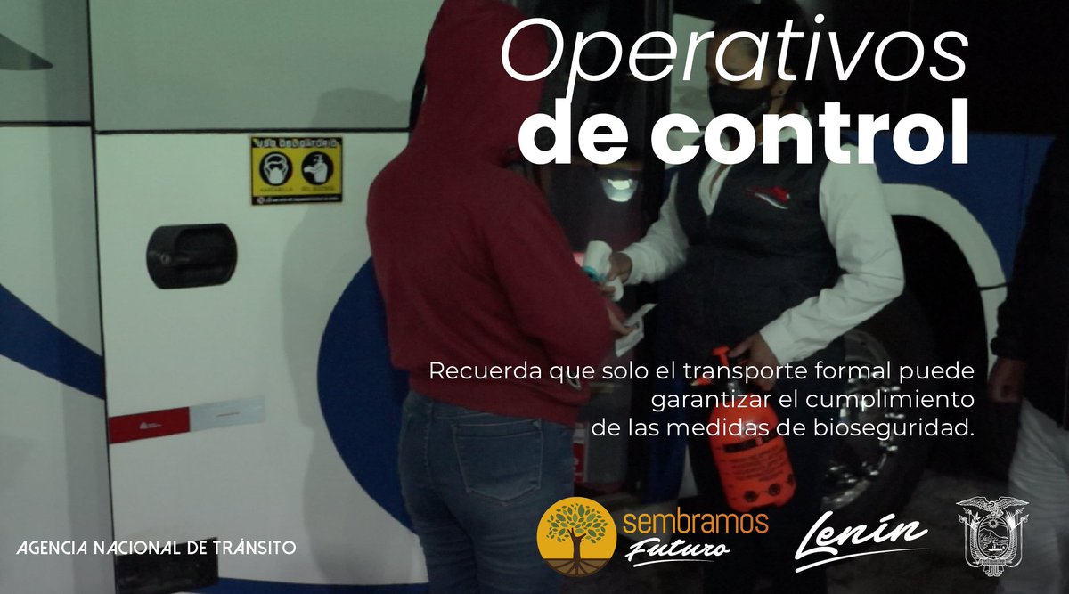 Para una movilidad ordenada, es necesaria el accionar del Gobierno a través de las instituciones involucradas con el transporte terrestre, ahora también necesitamos de la colaboración de la ciudadanía.

#MacroOperativoNacional