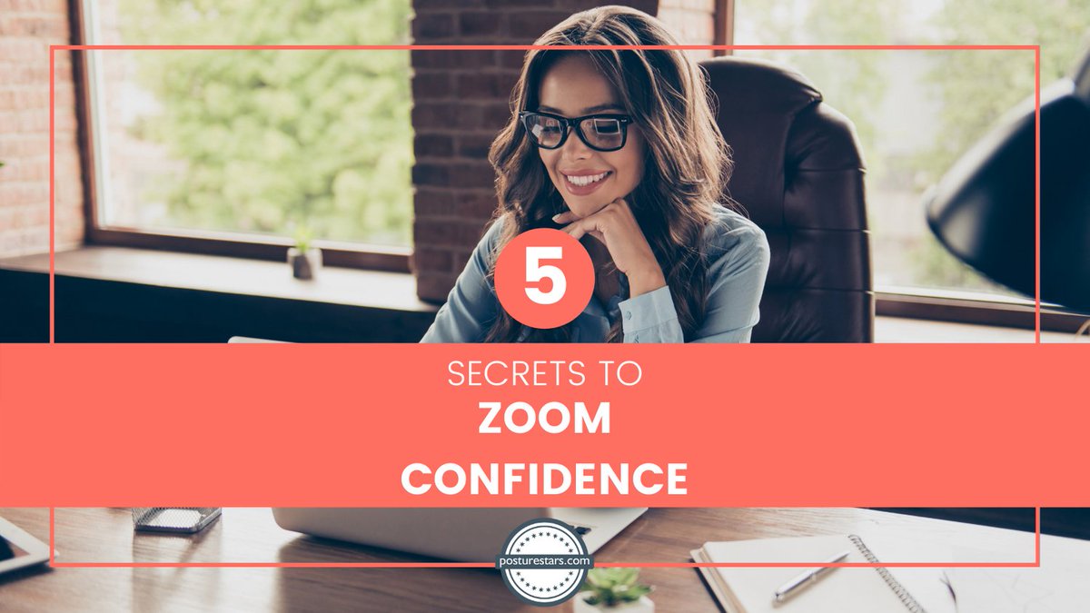 Your TOP 5 SECRETS to helping you look and feel more confident and less anxious, on Video calls, Zoom, Skype and Teams #workingfromhome #zoomconfidence #zoomanxiety #zoommeetings #skype #teams #wfh
posturestars.com/feel-more-conf…