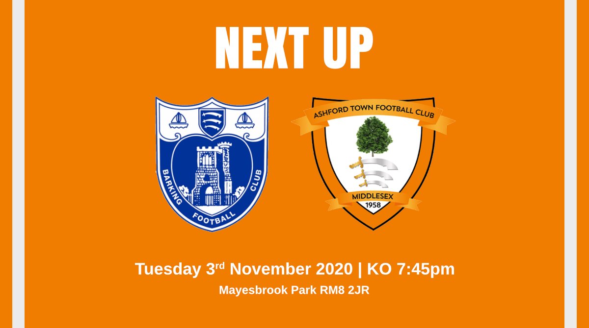 ashfordtownmx's tweet photo. NEXT UP 🍊
🆚 @barkingfc
📅 Tues 03 Nov 2020
🕒 KO 7:45pm
📍 Mayesbrook Park RM8 2JR
🎫 Adult £10 / Conc £6 / U18 £1
ℹ️ Tickets & Info https://t.co/f9c2aG5GBV
📱 #BARASH
#atmx #ItsNotOrange #IsthmianLeague #nonleague https://t.co/ynCyJI3nHd