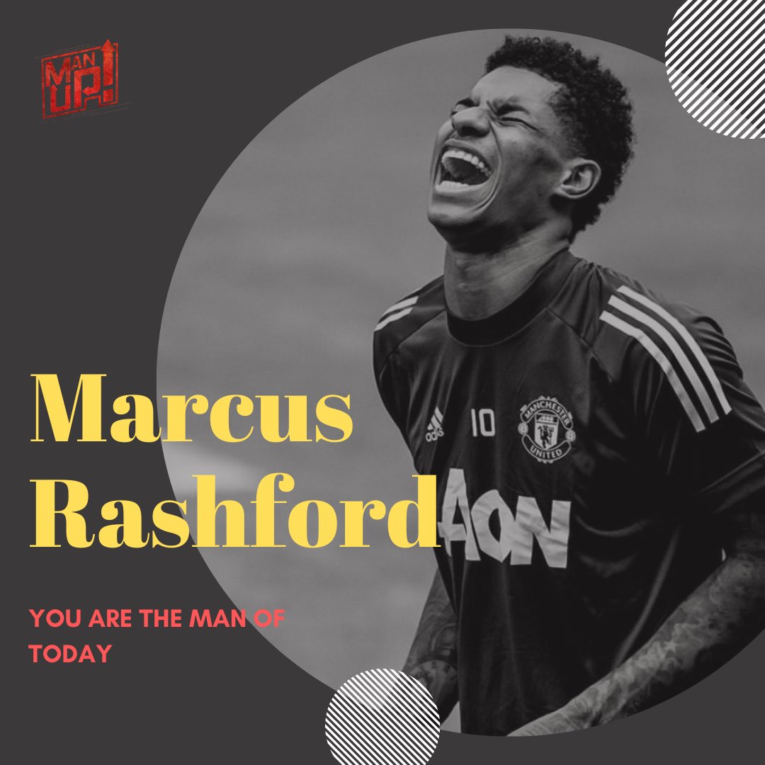 Manupinitiative's tweet photo. Man Of Today: Marcus Rashford MBE. 

We are kicking off Man Of Today with an exceptional human being, Marcus Rashford is today’s Man Of Today. 

#manoftodaycampaign #manoftoday #itstimetomanup #manup #manupp https://t.co/SSp4FqvYXr