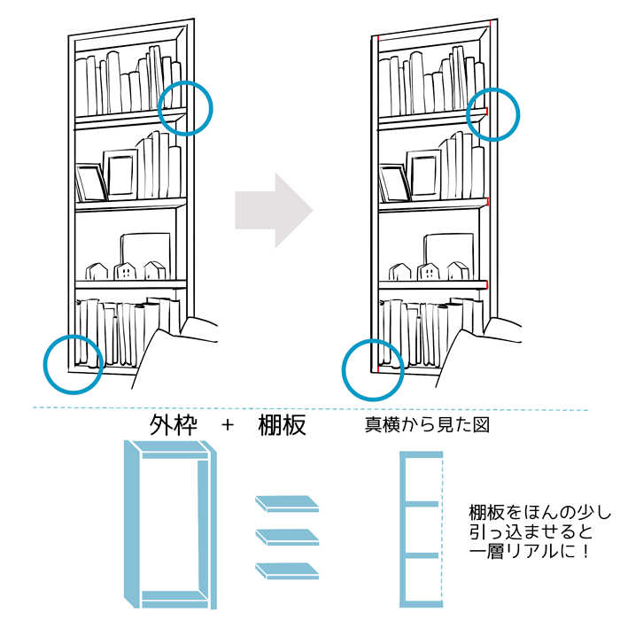 いちあっぷ By Mugenup クリエイティブ制作会社 箪笥や本棚など 木製家具の描き方 リアリティが増す 室内背景 イラストの描き方 後編 いちあっぷ T Co Itzkm9bfyp 絵が上手くなる記事はコレ