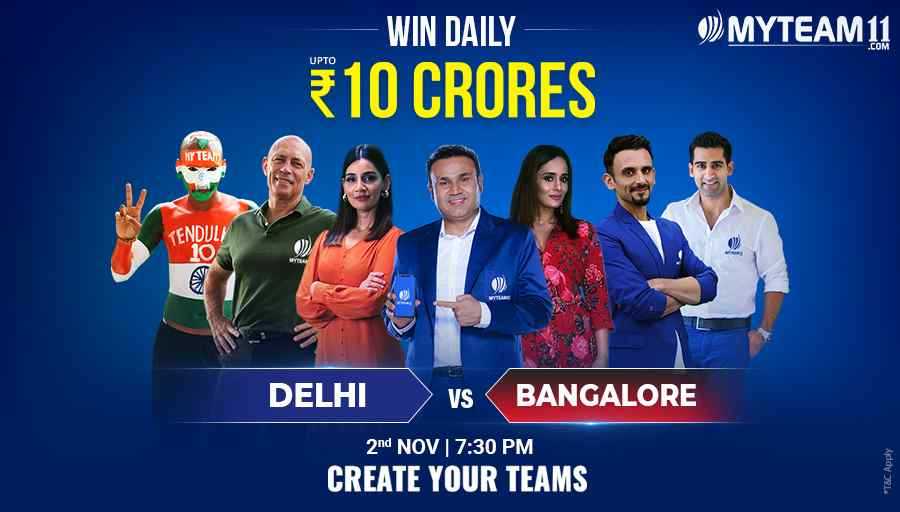 alv_singh's tweet photo. Compete with me in the next battle of Indian T20 League between Delhi vs Bangalore on https://t.co/wrxudLLJm7 and get big winnings. #IndiaKiApniFantasyApp #MyTeam11 https://t.co/kgTtAByYoC