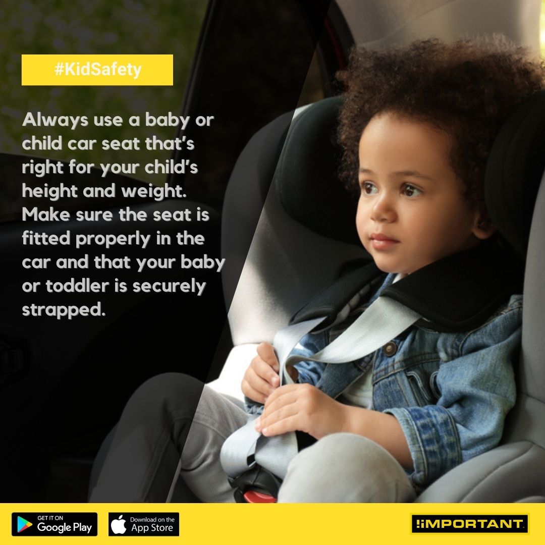When buying a seat, try it in your car before buying it. A badly fitting seat can provide less protection in a crash. Keep the same child restraint or booster seat until your child reaches the maximum shoulder height limits.  #safetyfirst #roadsafety #automobile #roadTrip