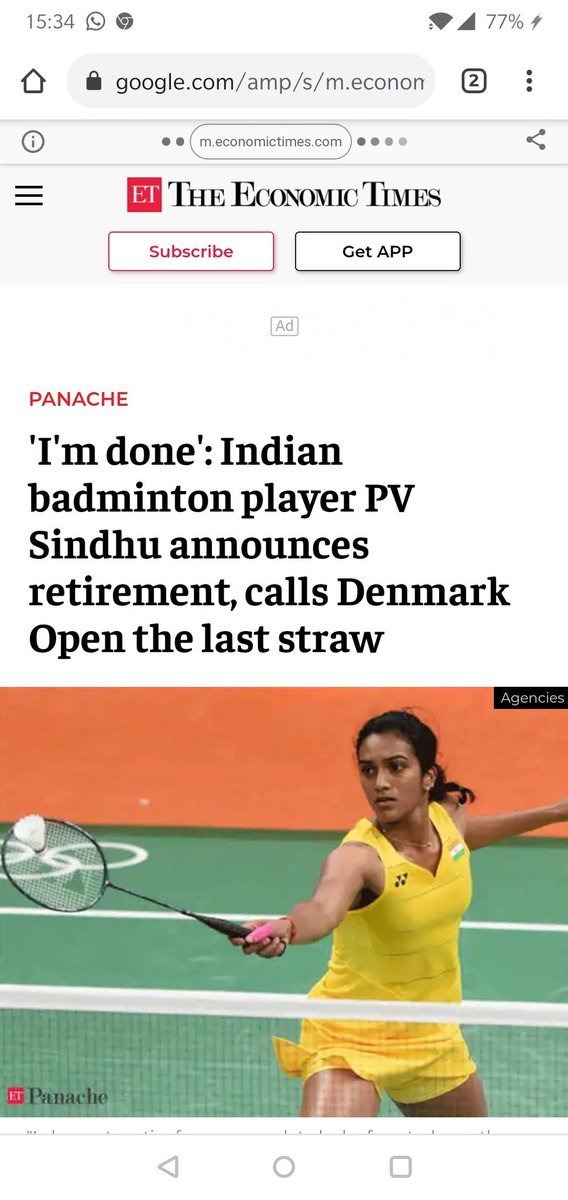 YamrajFromHell's tweet photo. Two minute silence for all the news channels who didn't bothered to read her full post and announced that #PVsindhu has retired 😂😂😂 https://t.co/yNbfaKvluR