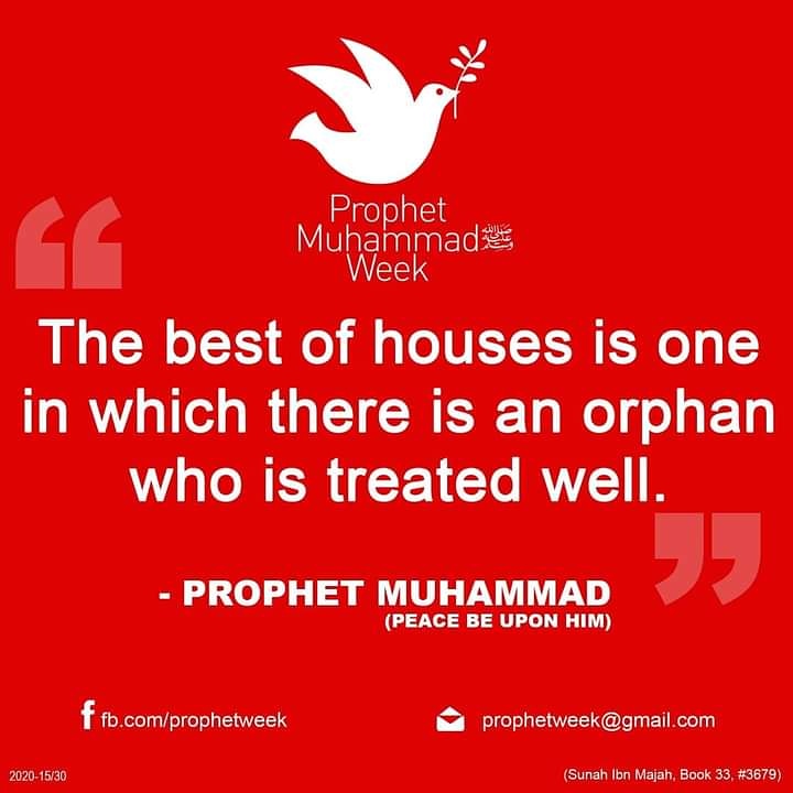 MentorAthar's tweet photo. Today's PMW Quote :
#loveorphans #treatorphanswell
#ProphetMuhammad #ProphetMuhammadWeek #Prophetweek #PMW #ProphetOfHumanity
#OurProphetOurHonour
https://t.co/6Or5S8YdC4
@prophetweek
@TSSFKS https://t.co/Yj5uPwc9Bh