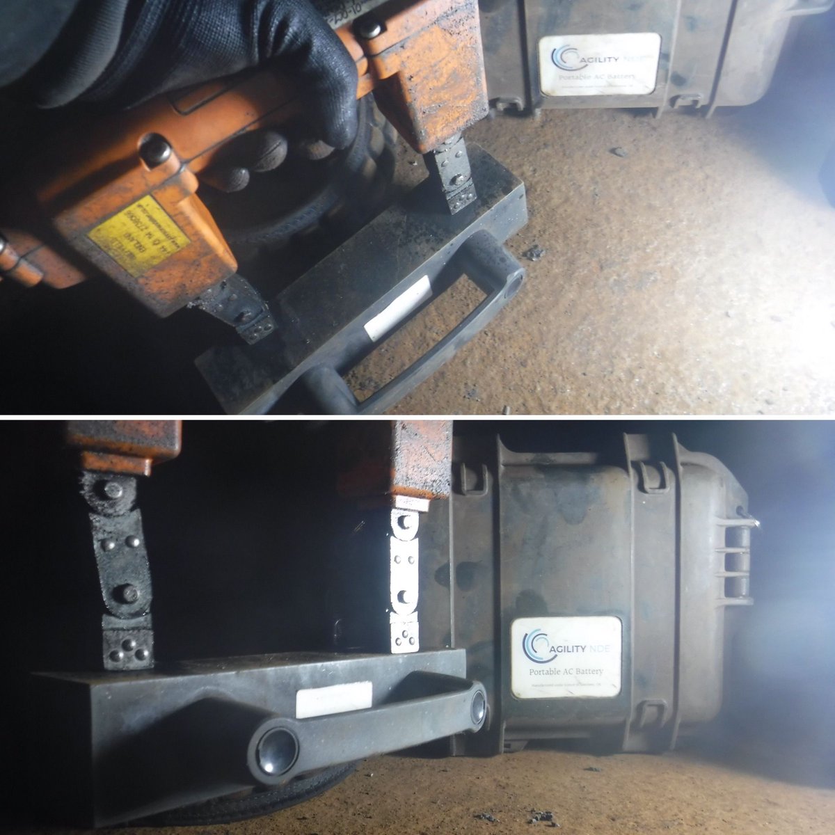 Scotia_NDT's tweet photo. Johnson &amp; Allen JAYMI Yokes and and Agility NDE portable AC power packs have been getting used for the last 18 months carrying out MPI on 1000’s of meters of storage tank weld repairs, can’t fault them, robust &amp; lightweight👍🏻#NDT #MPI #Johnsonandallen #Agilitynde @Scotia_ndt https://t.co/9J6DWRuYfa