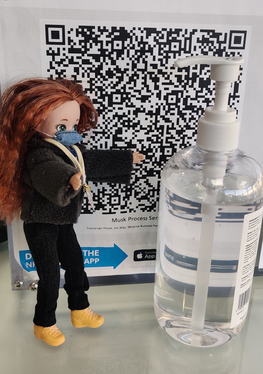 EJGroupEnginee1's tweet photo. Lottie is adhering to all of the Covid-19 safety measures in the office. She's wearing her mask in communal areas, sanitising regularly and has checked in on the track and trace app!

#WESLottieTour #TEWeek20

@WESECB1919 @WES1919 https://t.co/mzfmOMPlKi