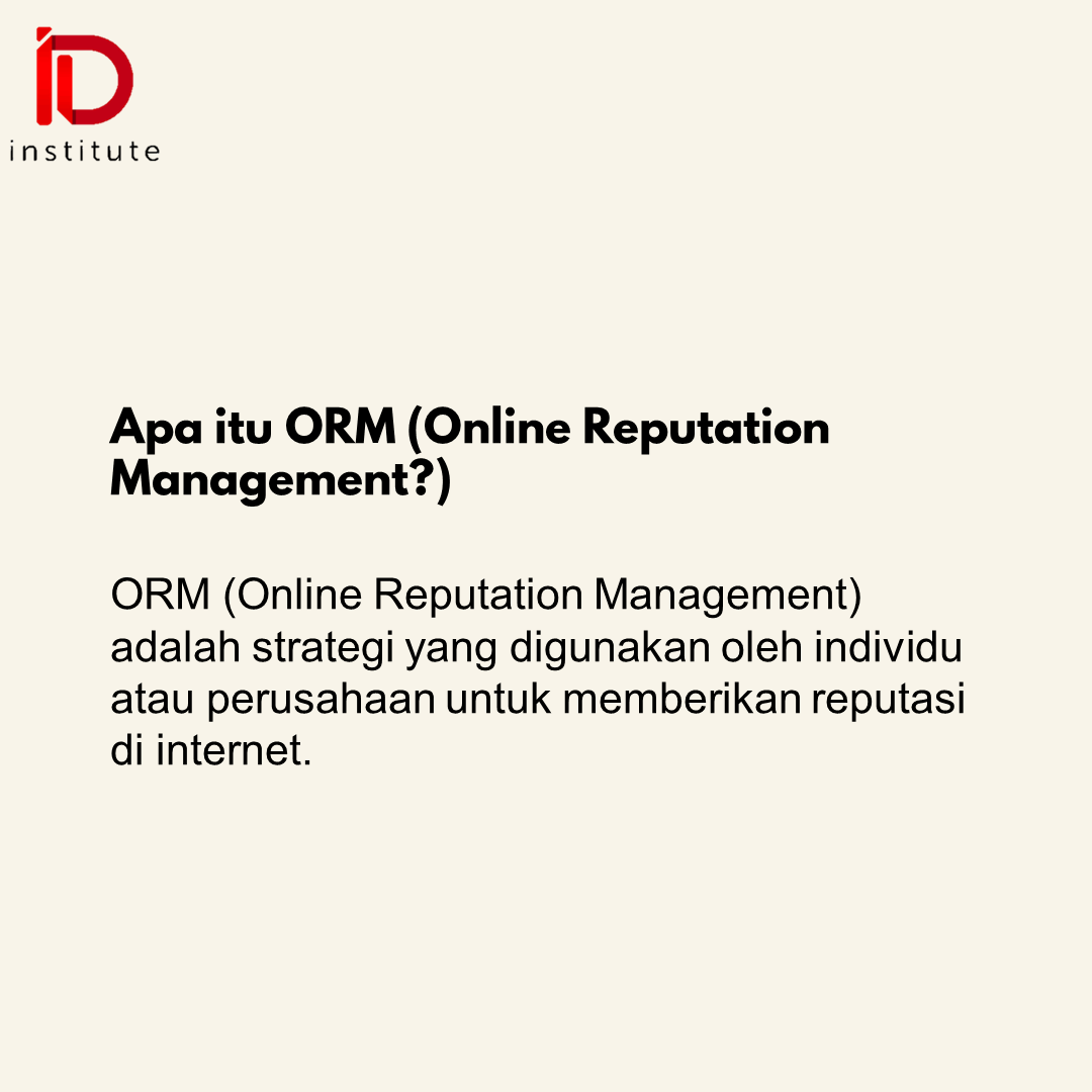 institute_id's tweet photo. Apa itu ORM (Online Reputation Management)?
Simak dulu postingan berikut, yuk!
.
.
#idinstitute
#idinstituteexplain
#semangatsenin
#onlinereputationmanagement https://t.co/JuF0PVx9Y9