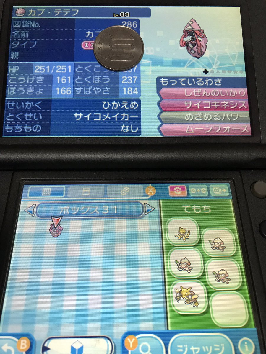 はころく サンムーンのプレイ時間の半分以上を費やしてゲットしたラブボめざ炎テテフ きっと剣盾でも大活躍なんだろうな