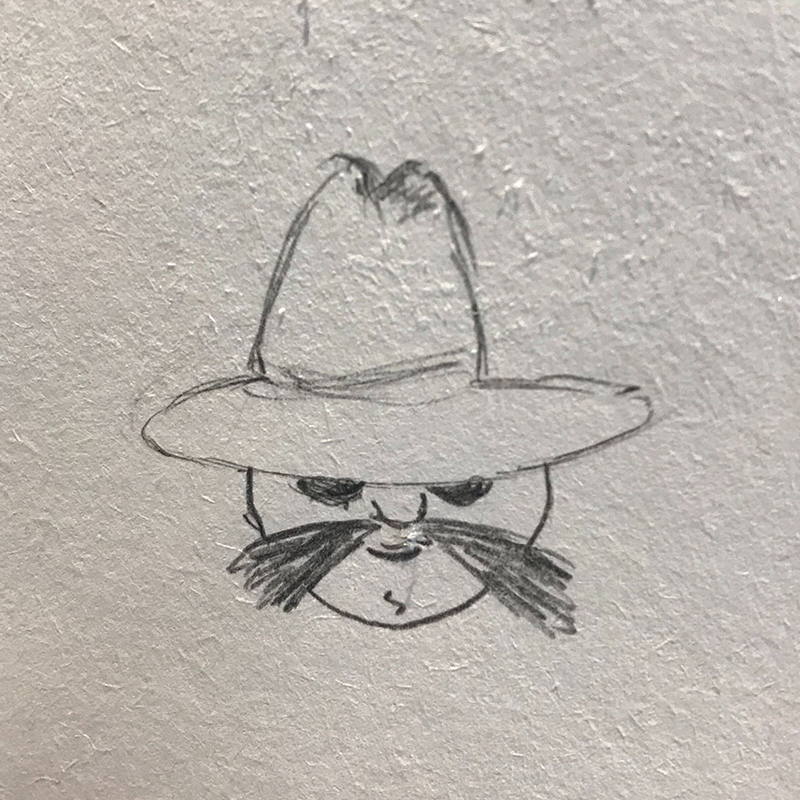 GrosChevaux's tweet photo. #DrawingOfTheDay, #DrawFromMemory
Today we are drawing from memory a character from the game Buissons.
Go check out this game on twitter!
Sorry for the bad drawing / memory @DrGeraud! :D https://t.co/4q3GF0oCdy