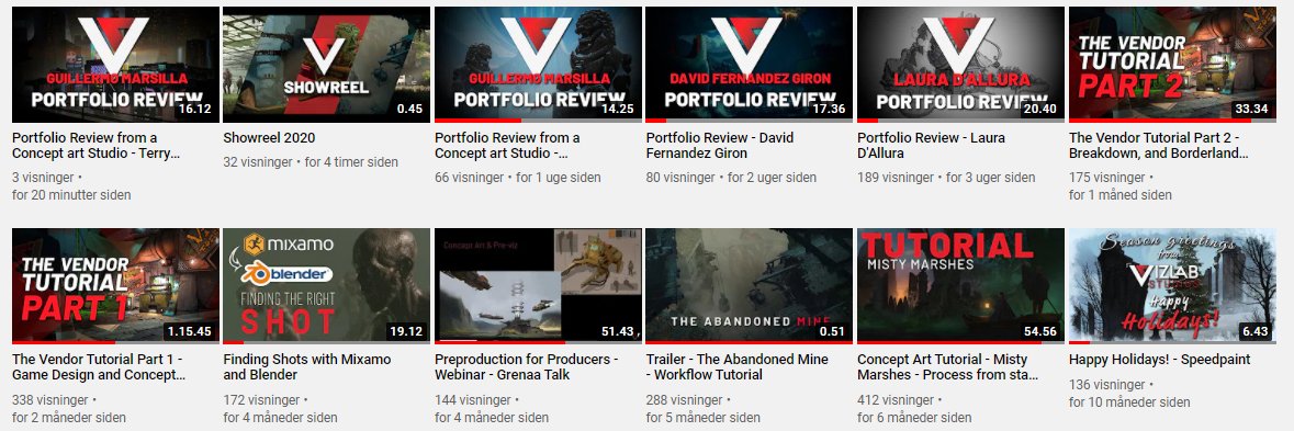 Helping young aspiring artists are a great way to pay back for all the help we have gotten on our way. We now have five portfolio reviews live on our YouTube page with a new being added each week.

youtube.com/c/VizlabStudio…

#conceptart #art #artist #gamedev