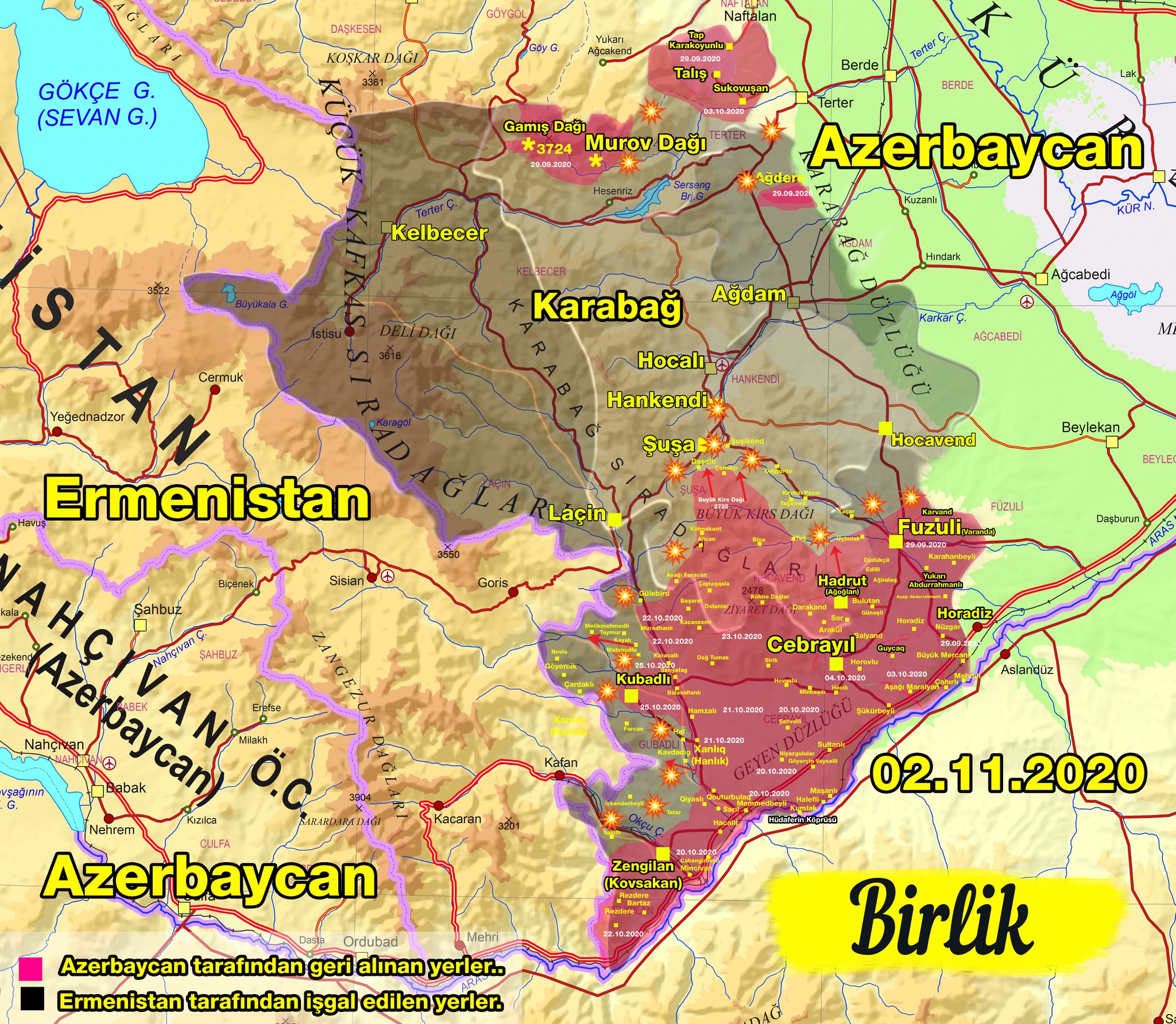 Карта армении и нагорного карабаха