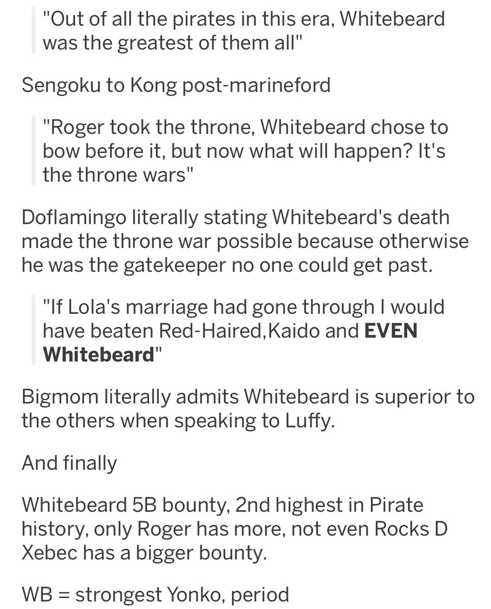 Let's start with ODA telling us over & over again that he IS THE STRONGEST.So many strong characters and all of them are literally telling us the same.