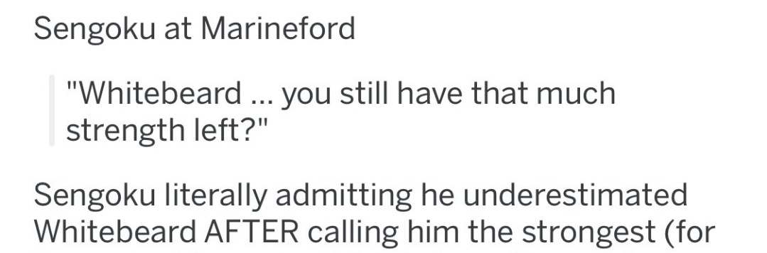 Let's start with ODA telling us over & over again that he IS THE STRONGEST.So many strong characters and all of them are literally telling us the same.