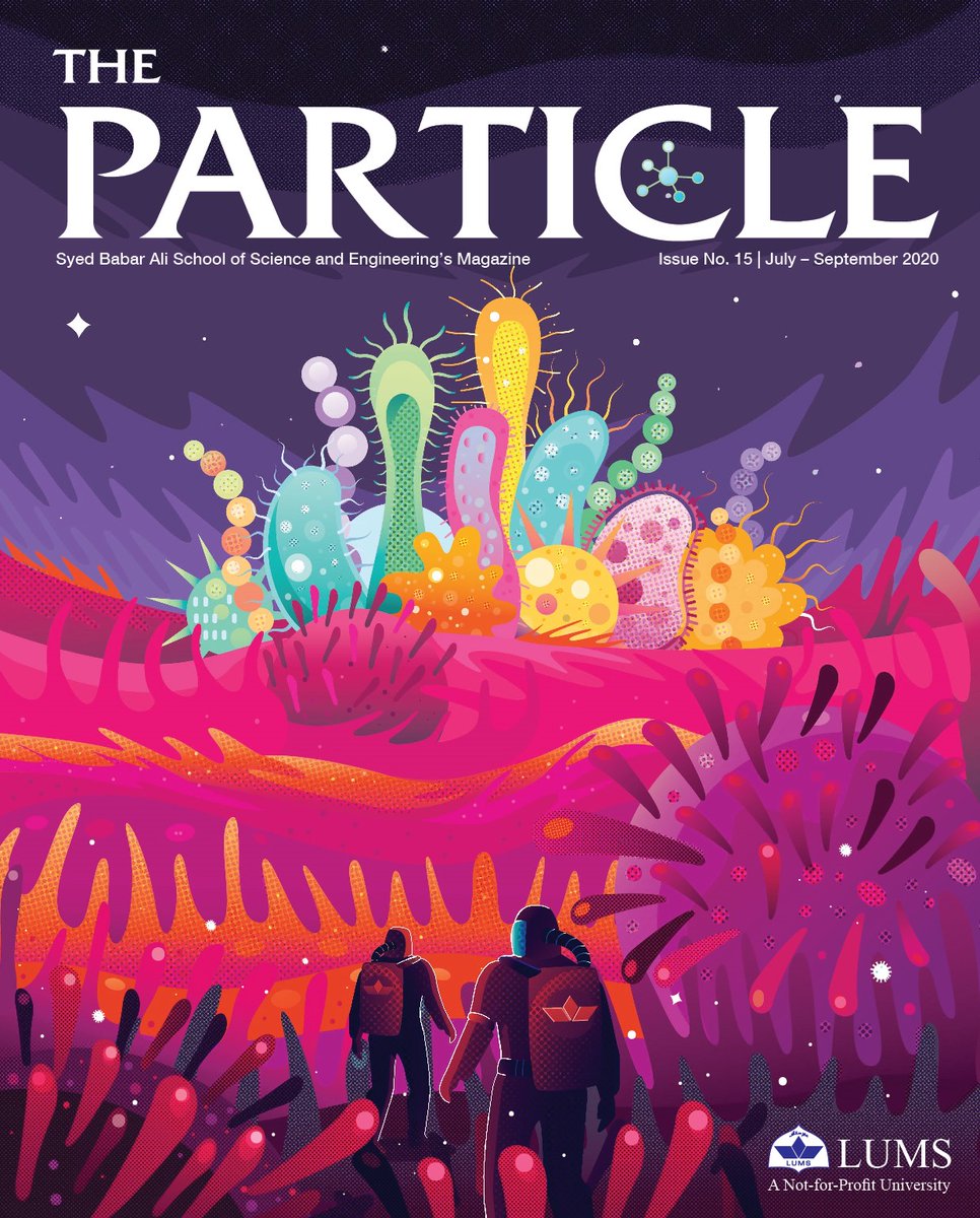sbasselums's tweet photo. Have a look at an exclusive sneak peek of the upcoming edition of ‘The Particle’.
What awaits you is another beautiful journey into the diverse world of science, with stunning new art work and original content.
Coming soon!
#LUMS #SBASSE #TheParticle https://t.co/JR6GvySsXH